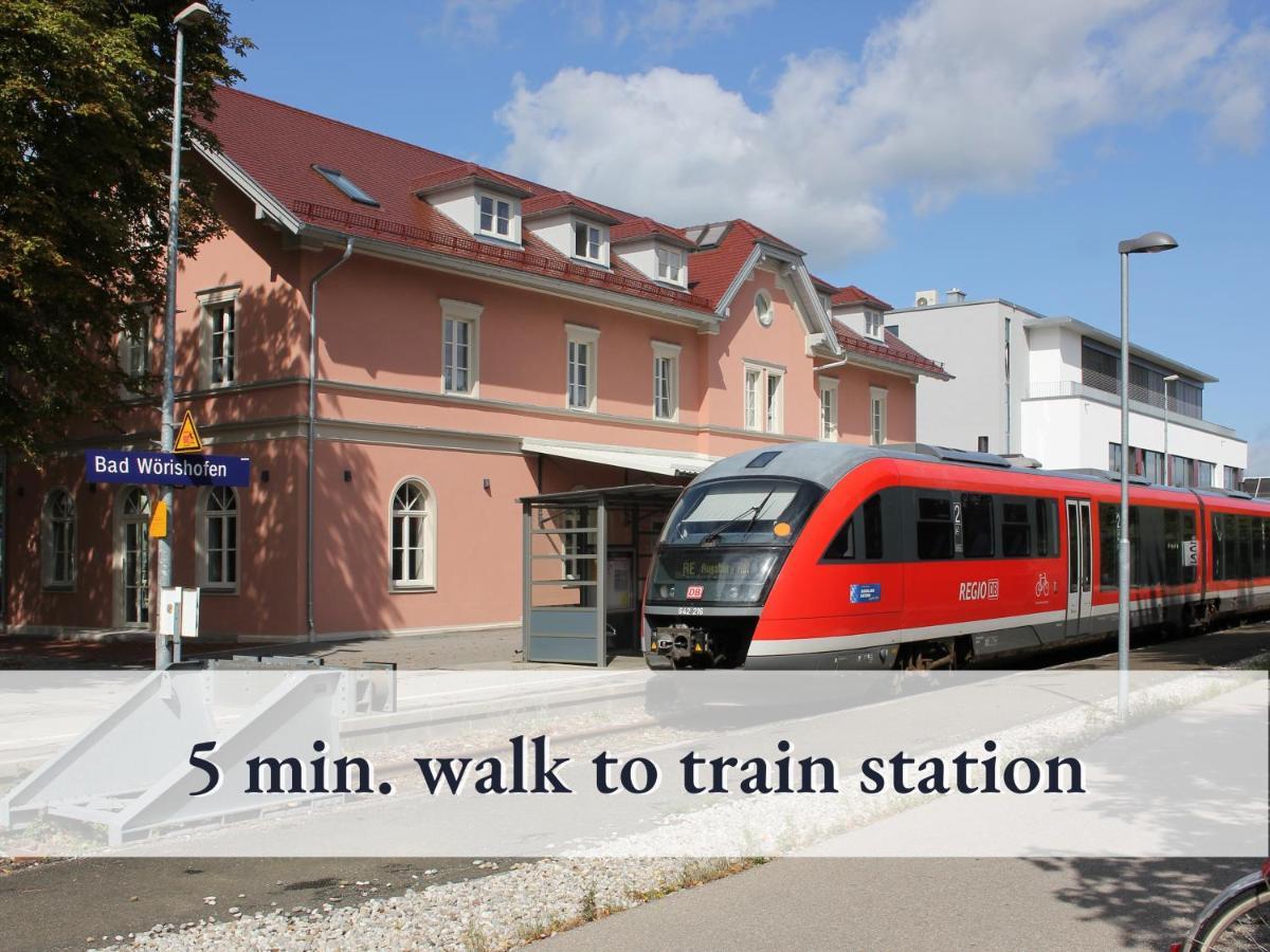 Tolle Zweiraum-Ferienwohnung In Bester Lage L Innenstadtnaehe L 1 Minute Zum Bahnhof L Tv L Free-Wlan L Keine Kueche L Willkommen Im Hallo!-Apartment 4 Bad Wörishofen Екстериор снимка